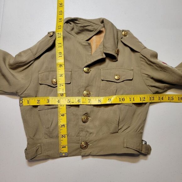Esskay Vintage WWII Style Kids Tan Military Style Jacket Size 4T - Picture 11 of 13